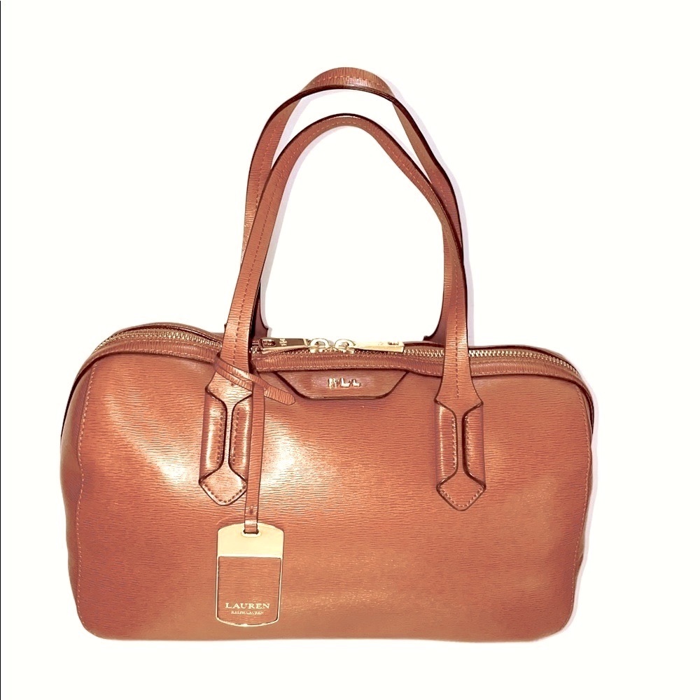LAUREN by Ralph Lauren brown satchel bag NWOT